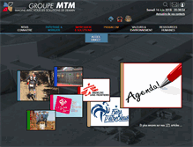 Tablet Screenshot of groupe-mtm.com